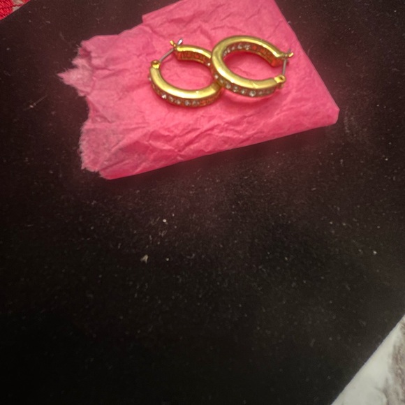 Elegant Gold Hoop Earrings - Picture 4 of 4